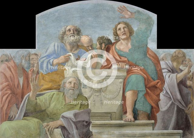 Apostles around the Empty Sepulchre, 1604-1607. Artist: Carracci, Annibale (1560-1609)