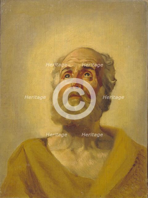 Apostle's Head, 1843-1847. Artist: Briullov, Karl Pavlovich (1799-1852)