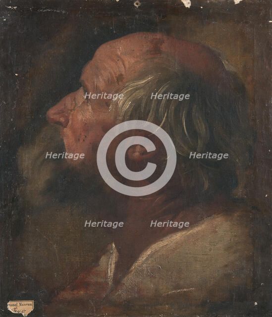 Apostle's head, early-mid 17th century. Creator: Guido Reni.