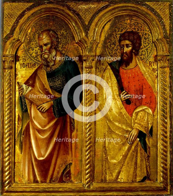 Apostles Saint James and Saint Bartholomew, ca 1345. Artist: Veneziano, Paolo (ca 1330-ca 1360)