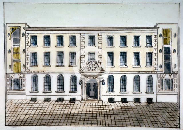 Apothecaries' Hall, City of London, 1800. Artist: Anon