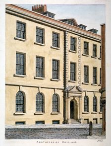 Apothecaries Hall, City of London, 1806. Artist: Valentine Davis