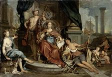 Apotheosis of the Dutch East India Company (Allegory of the Amsterdam Chamber..., 1702-1746. Creator: Nicolaas Verkolje