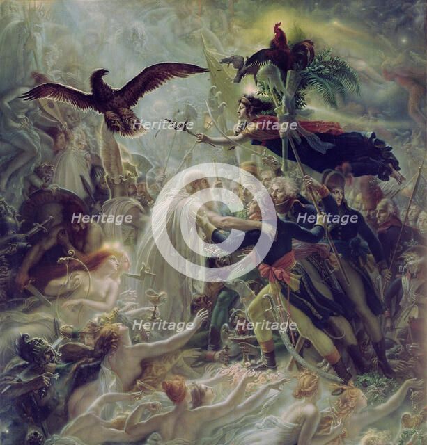 Apotheosis of  the French Heroes Who Died for Their Country During the War for Freedom. Artist: Girodet de Roucy Trioson, Anne Louis (1767-1824)