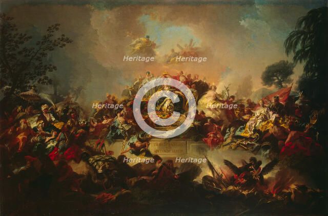 Apotheosis of the Reign of Catherine II, 1767. Creator: Guglielmi, Gregorio (1714-1773).