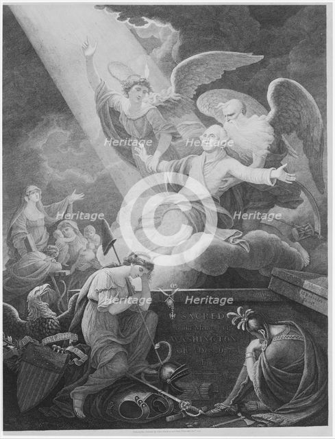 Apotheosis of Washington, 1800-1802. Creator: John James Barralet.