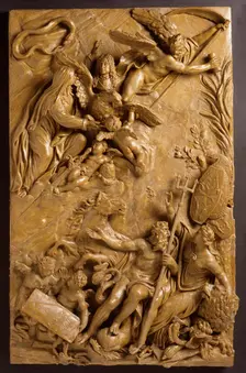 Apotheosis of Antonio Manoel da Vilhena, Grand Master of Malta, between c.1725 and c.1729. Creator: Massimiliano Soldani