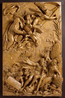 Apotheosis of Antonio Manoel da Vilhena, Grand Master of Malta, between c.1725 and c.1729. Creator: Massimiliano Soldani
