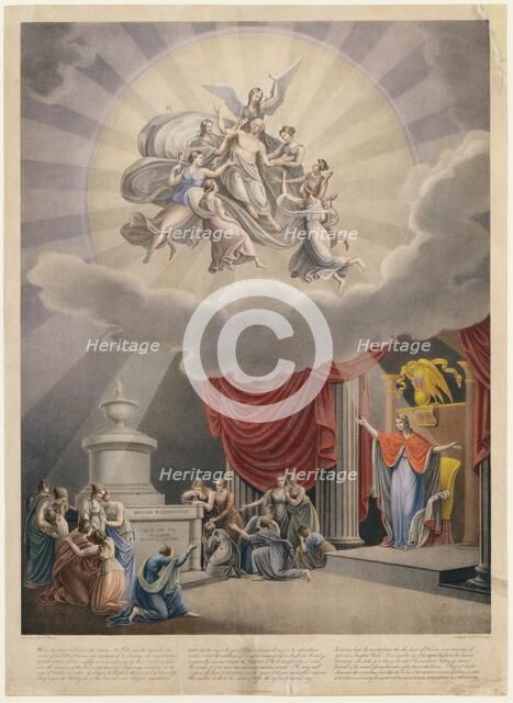 Apotheosis of George Washington, 1830-50. Creator: Heinrich Weishaupt.