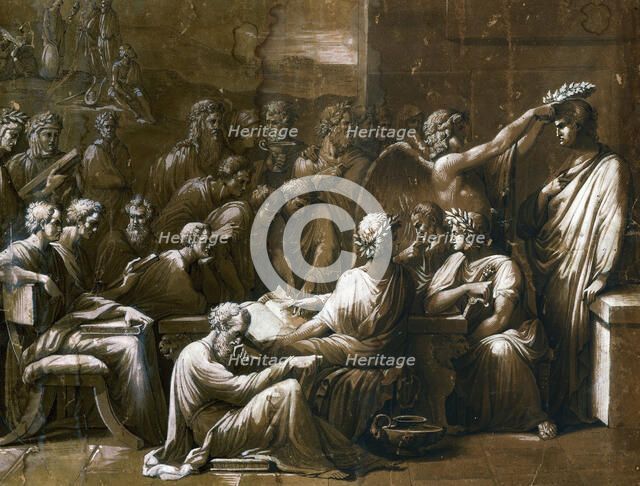 Apotheosis of Giambattista Bodoni, Early 19th cen. Creator: Bossi, Giuseppe (1777-1815).