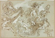 Apotheosis of Hercules (recto) n.d. Creator: Anton Domenico Gabbiani