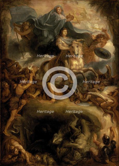 Apotheosis of Louis XIV, 17th century. Creator: Le Brun, Charles (1619-1690).
