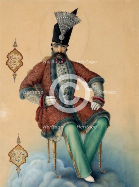 Apotheosis of Naser al-Din Shah Qajar (1831-1896), 1854.