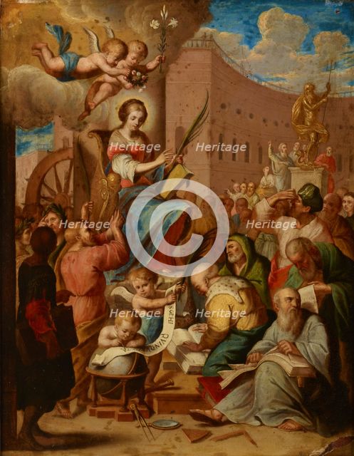 Apotheosis of Saint Catherine, 17th century. Creator: Unknown.