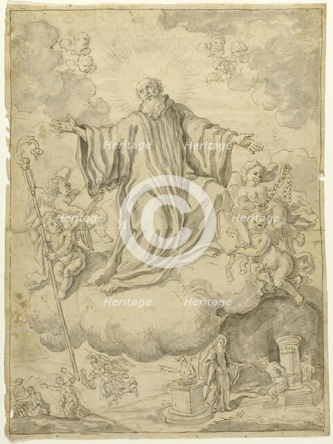 Apotheosis of Saint Elias, n.d. Creator: School of Carlo Maratti Italian, 1625-1714.