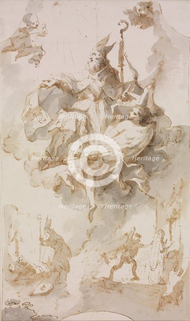 Apotheosis of Saint Stanislaus. Artist: Maulbertsch, Franz Anton (1724-1796)