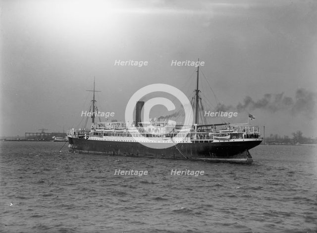 Appam, S.S. British Ship Captured By Germans, Interned In U.S., 1916. Creator: Harris & Ewing.