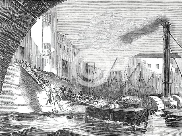 Appalling accident at Blackfriars Bridge, 1844. Creator: Unknown.