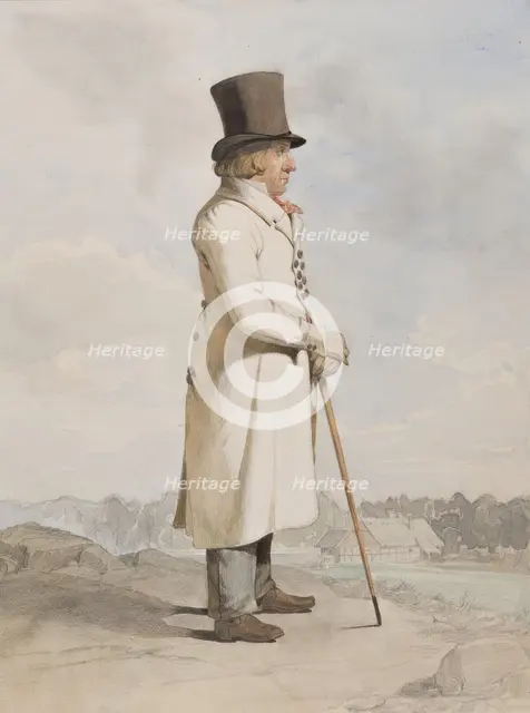 Apparel - man in full figure in profile.  Creator: Otto Wallgren.