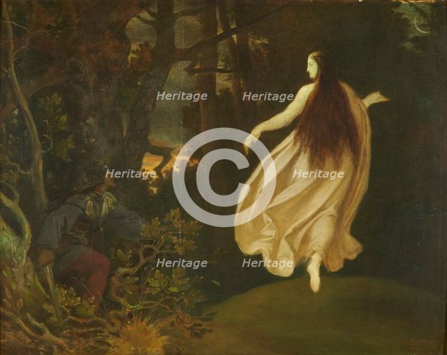 Apparition in the Forest (from Sleeping Beauty), before 1858. Creator: Moritz von Schwind.