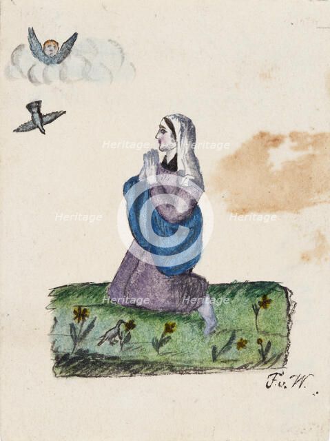 Apparition of Mary, 1830-1835. Creator: Ferdinand von Wright.