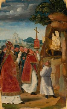 Apparition of St. Michael on Monte Gargano, 1540-1550. Creator: Unknown