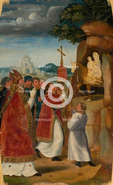 Apparition of St. Michael on Monte Gargano, 1540-1550. Creator: Unknown.