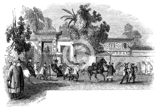 'Appearance in public of a Viceroy attended by his retinue', 1847. Artist: Giles