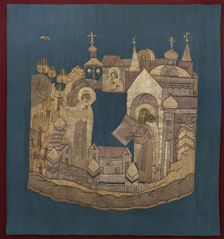 Appearance of the Mother of God to Saint Cyril of Belozersk in the Simonov Monastery (Podea), 1620–1635. Artist: Ancient Russian Art