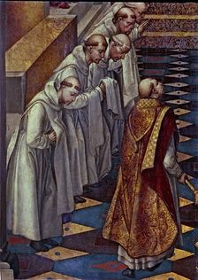 Appearance of the Virgin to a community detail