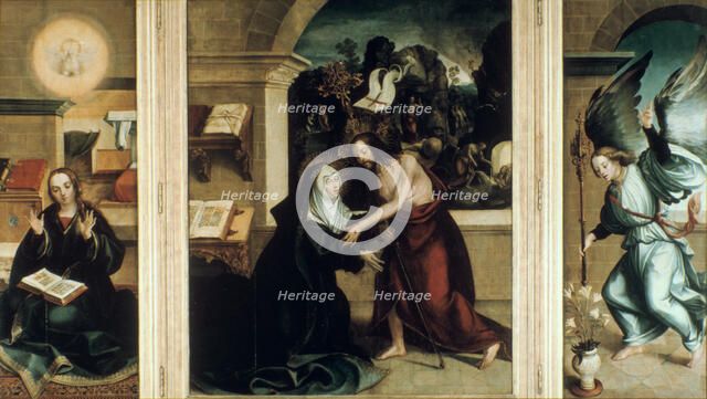 Appearance of Christ to the Virgin, 1531.  Artist: Garcia Fernandes