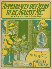 Appearances dey seems to be against me, or I must hab done it in ma sleep 1901. Creator: Unknown