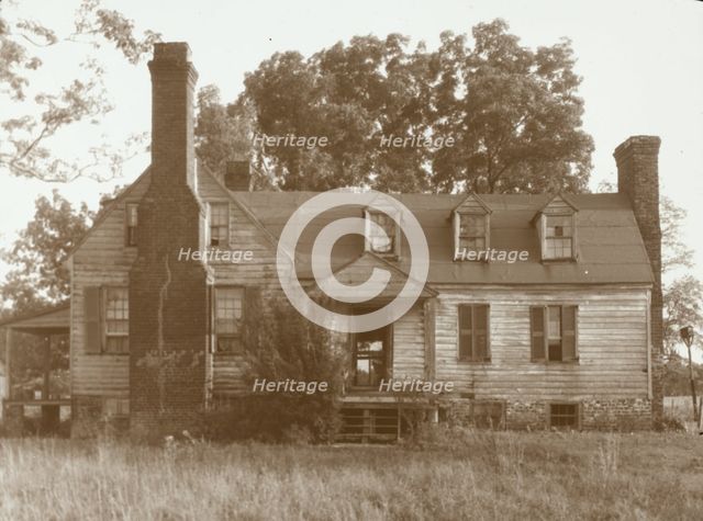 Apperson Farm House, New Kent County, Virginia, between c1930 and 1939. Creator: Frances Benjamin Johnston.