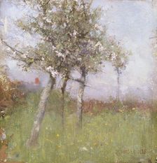 Apple blossom, 1885. Creator: George Clausen