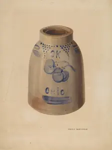 Apple Butter Crock, c. 1939. Creator: Fritz Boehmer