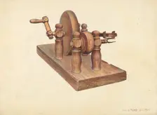 Apple Peeler, 1935/1942. Creator: Samuel W. Ford