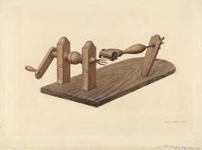 Apple Peeler, c. 1939. Creator: Henrietta S. Hukill