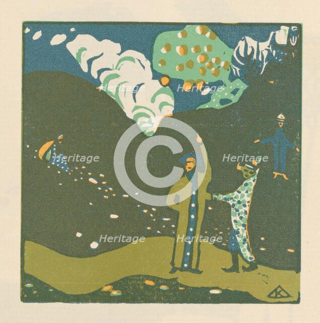 Apple Tree (Apfelbaum). From Klänge (Sounds) , 1913. Creator: Kandinsky, Wassily Vasilyevich (1866-1944).
