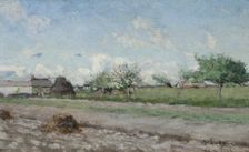 Apple Tree in Bloom. Motif from Barbizon, 1877. Creator: Knut Axel Lindman