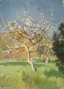 Apple-Tree in Blossom, 1897. Creator: Jan Stanislawski