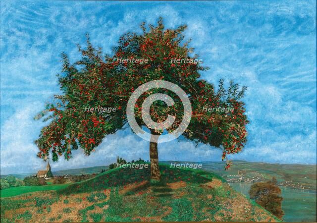 Apple tree on Lake Zurich, 1914. Creator: Mediz, Karl (1868-1945).