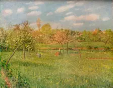 Apple Trees at Eragny, Morning Sunshine c1896. Artist: Camille Pissarro