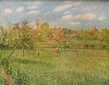 Apple Trees at Eragny, Morning Sunshine c1896. Artist: Camille Pissarro