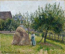 Apple Trees in Eragny, Sunny Morning, 1903. Creator: Camille Pissarro