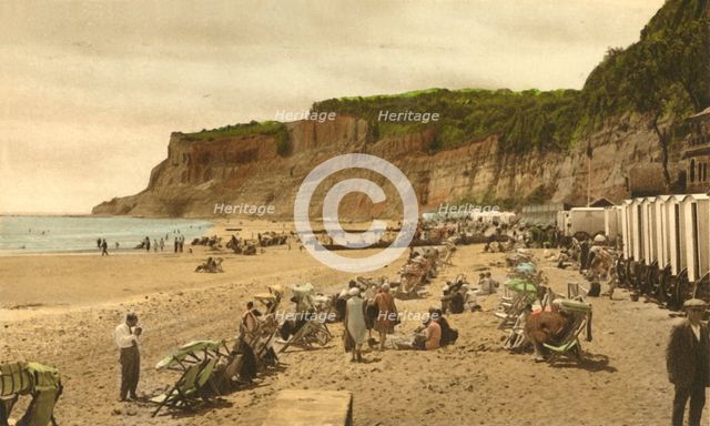 'Appley Beach and Cliffs, Shanklin, I.W.', 1933. Creator: Unknown.