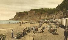 Appley Beach and Cliffs, Shanklin, I.W. 1933. Creator: Unknown