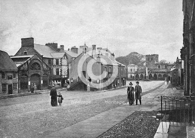 'Appleby: The Market-Place', c1896. Artist: Scott & Sons.