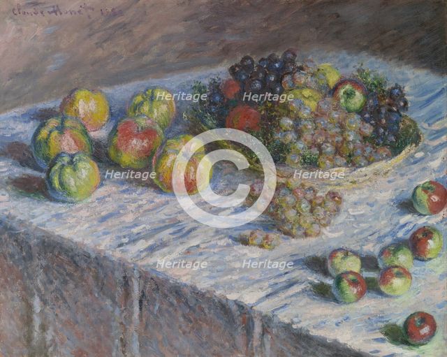 Apples and Grapes, 1880. Creator: Claude Monet.