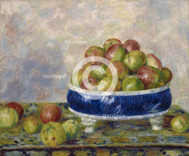 Apples In A Dish, 1883. Creator: Pierre-Auguste Renoir.