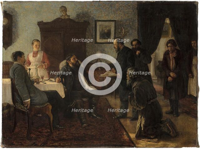 Applicants, 1888. Artist: Zhuravlev, Firs Sergeevich (1836-1901)